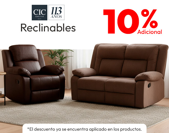 CIC Reclinables 10%