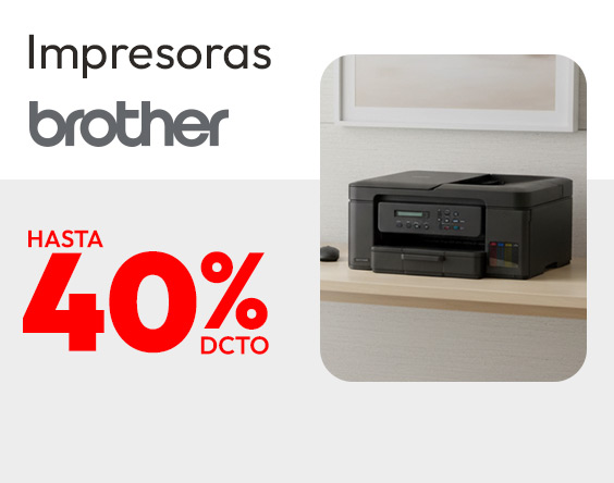Impresoras Brother hasta 40% dcto