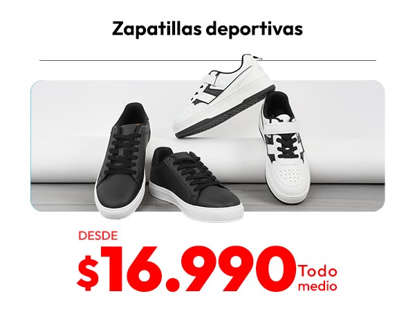 Zapatillas deportivas  desde 16990