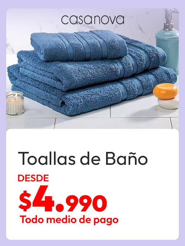 Toallas de Baño desde $4.990