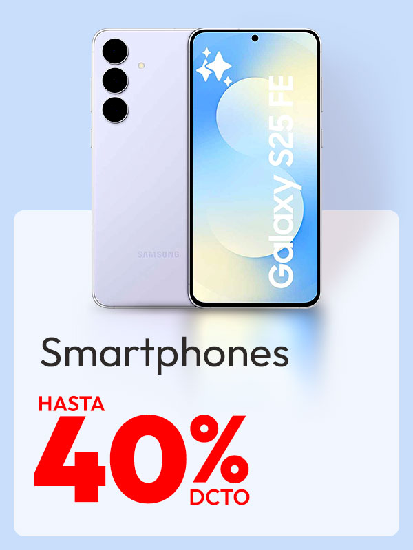 Smartphones Hasta 40% dcto