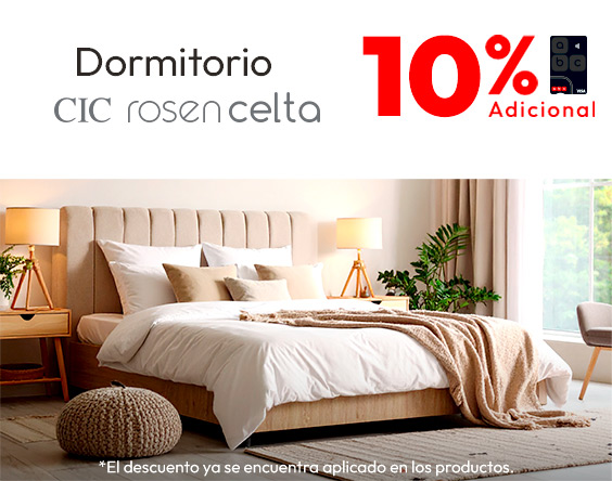 10% adicional  TLP prod seleccionados dormitorio