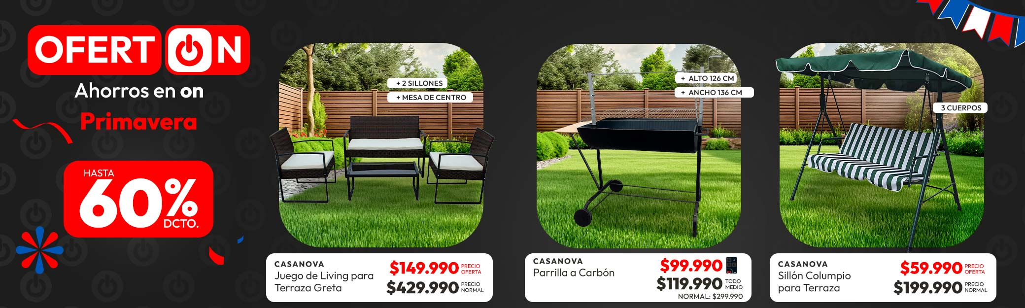 Primavera/ terraza- parrillas