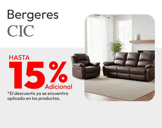 Bergeres CIC 10% descuento adicional