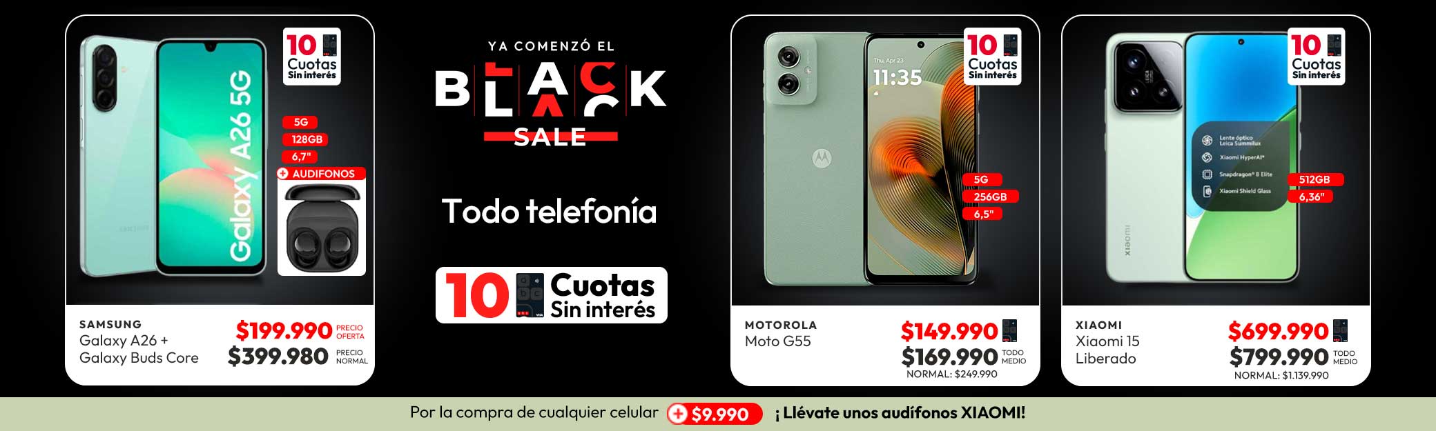Telefonía hast 55% dcto