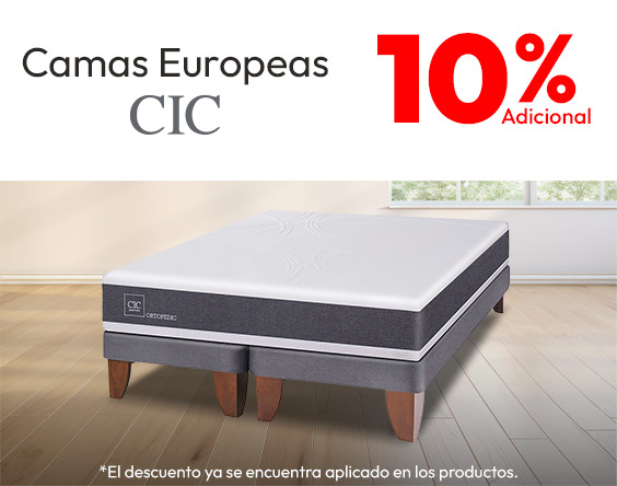 CIC camas europeas 10% adicional