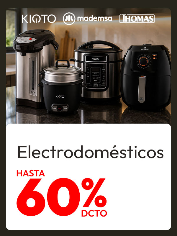 Electrodomesticos hasta 60% de dcto