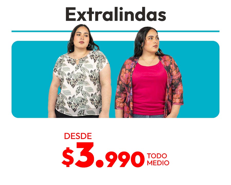 extralindas desde $3.990
