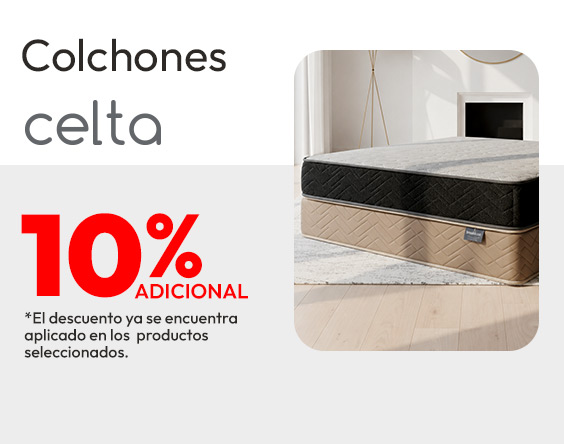 Colchones Celta 10% adicional