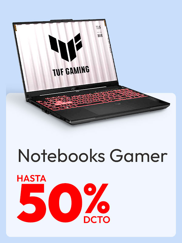 Notebooks Gamer Hasta 50% dcto