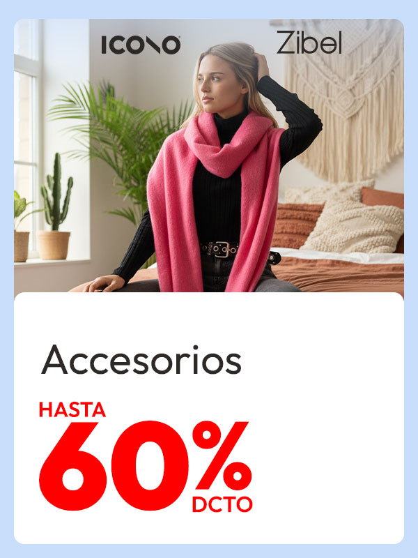 accesorios hasta 60% dcto