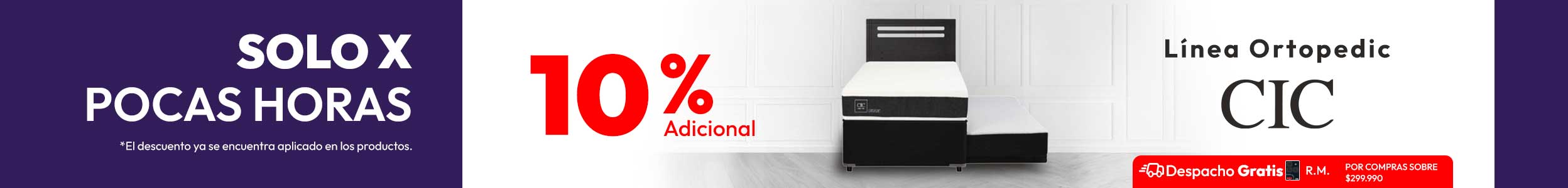 Línea Ortopedic CIC 10% adicional TMP