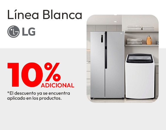 Línea Blanca LG 10% descuento adicional