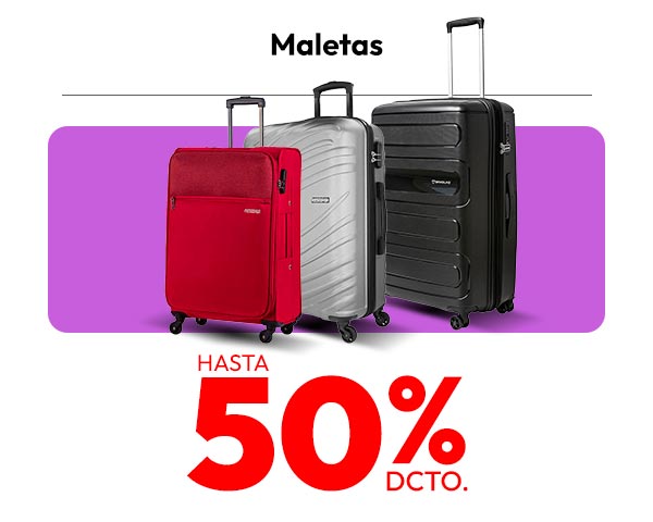 Maletas hasta 50% dcto