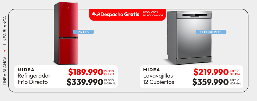 especial midea hasta 45% de dcto