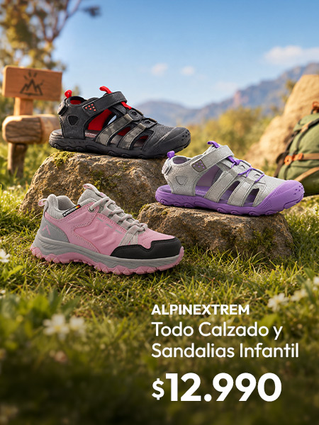 Todo Calzado y Sandalias Infantil Alpinextrem $12990