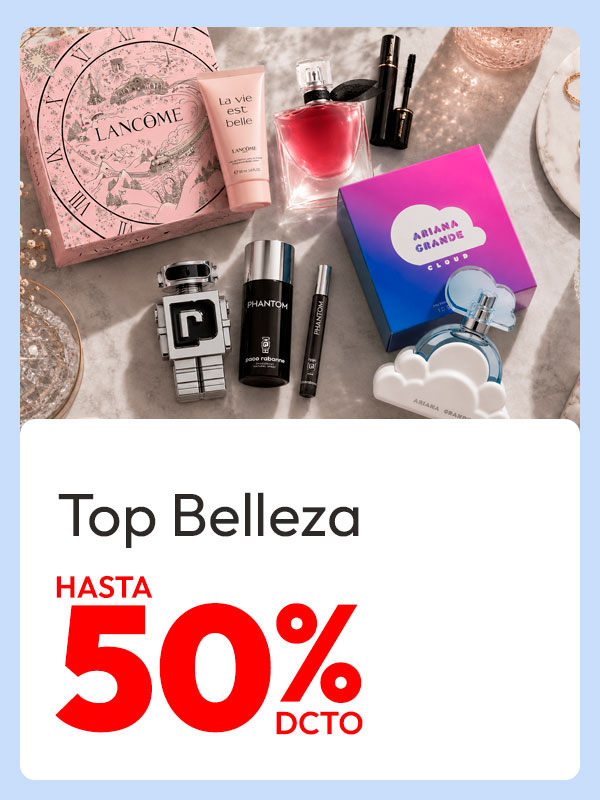 Top belleza hasta 50% dcto