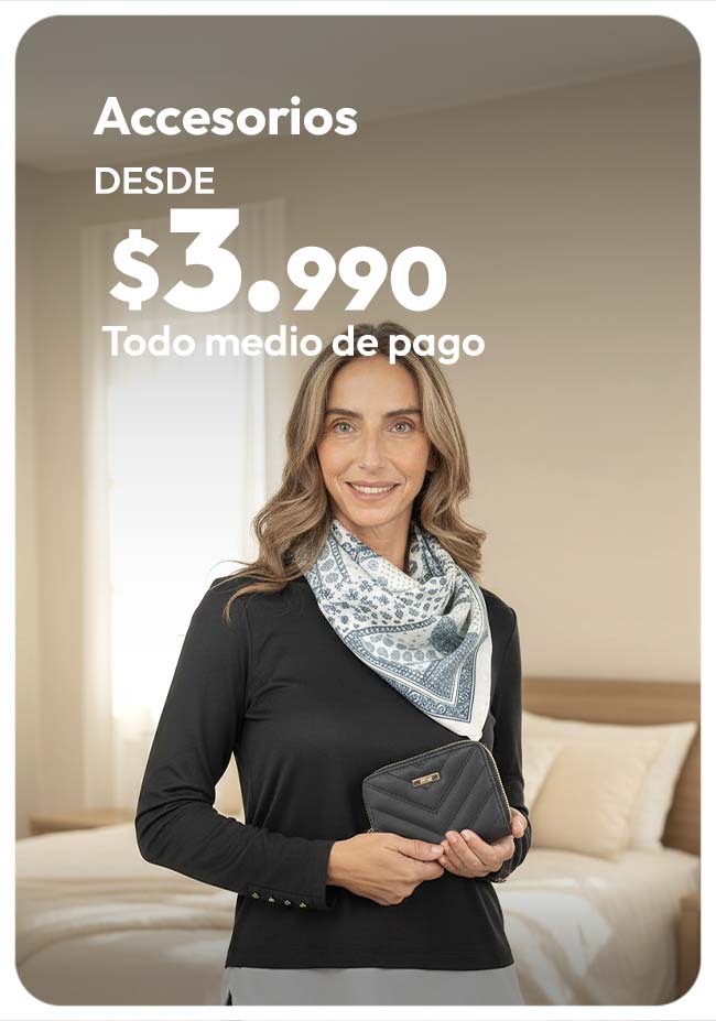 accesorios hasta 50% dcto