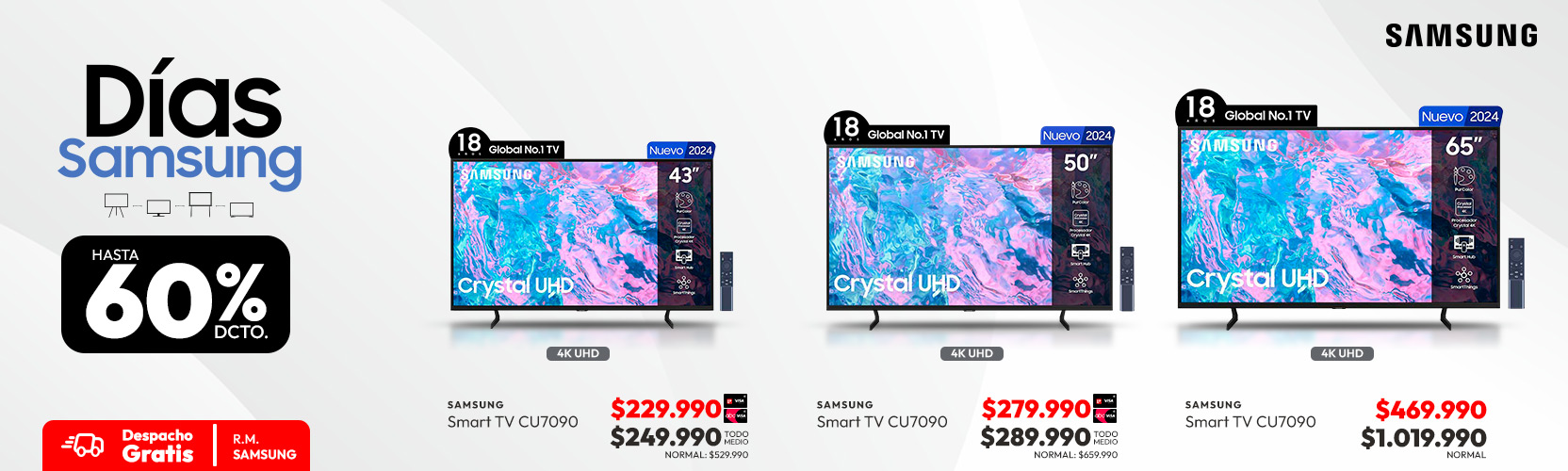 Samsung week TV hasta 60% dcto