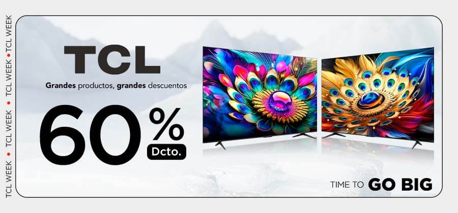 TCL Week 60% descuento y despacho gratis en abc.cl