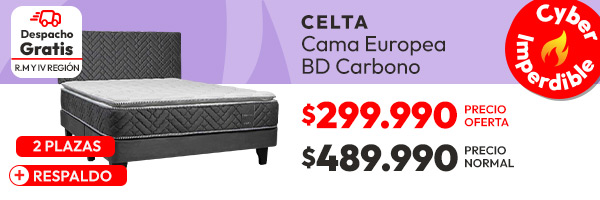 Cama Europea Carbono Celta