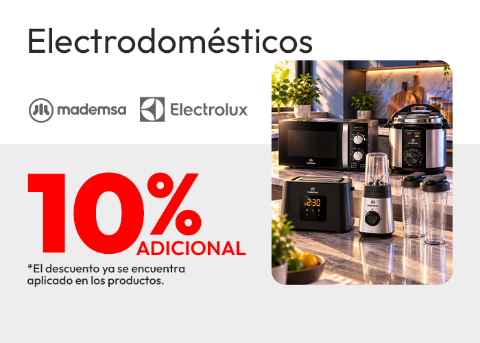Electrodomésticos 10% dcto adicional / prod seleccionados