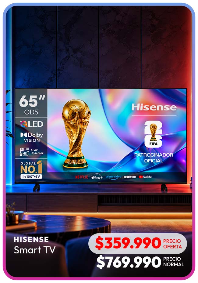 PANTALLA_L HISENSE  65QD5SV QLED 4K