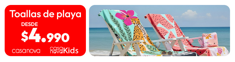 Toallas de playa a $4.990
