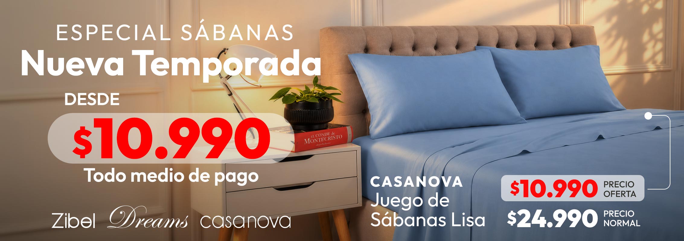 Especial Sábanas desde $9.990
