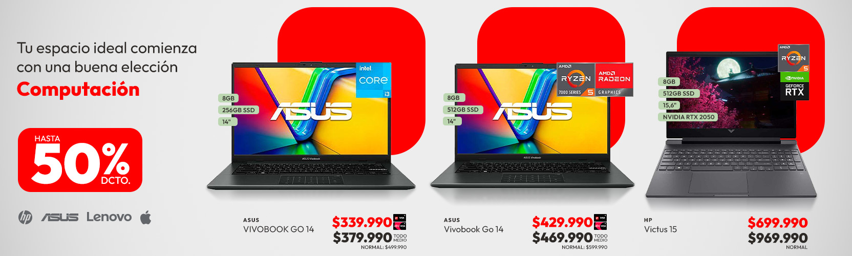 Computación hasta 50% descuento