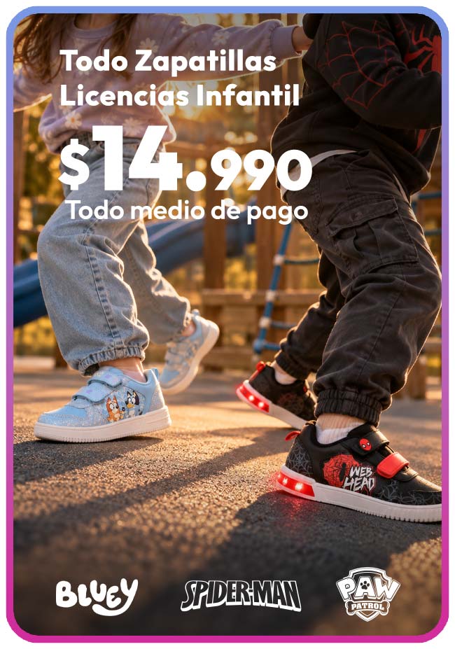 Zapatillas licencias desde $14.990