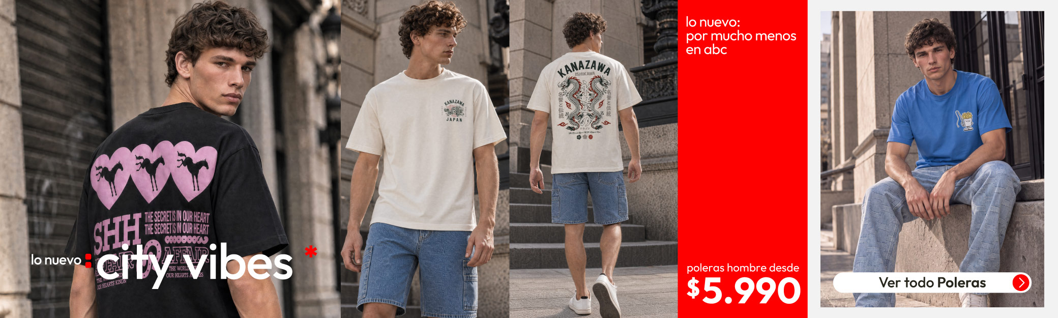 Poleras Hombre desde $5.990