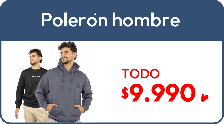 TODO POLERÓN HOMBRE $9.990
