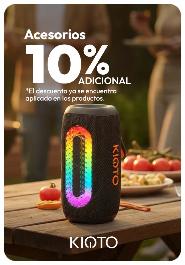 10% adicional Accesorios Kioto