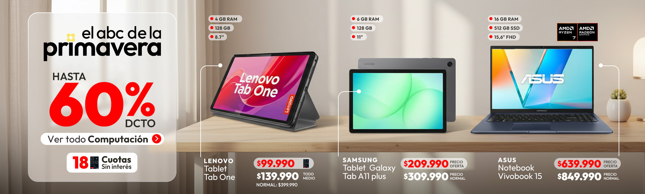 Computadoras y Tablet