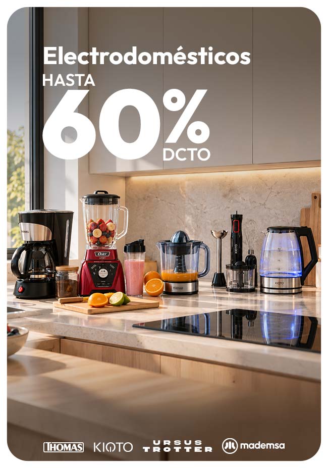 Electrodomesticos hasta 60% de dcto