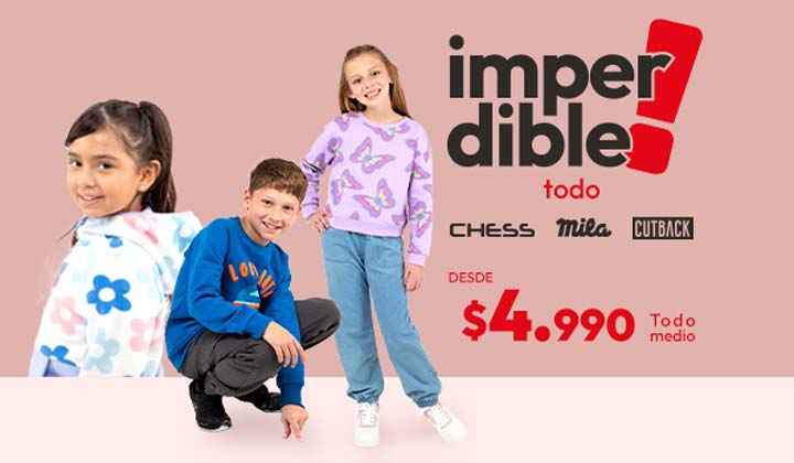 Moda Infantil desde $4.990