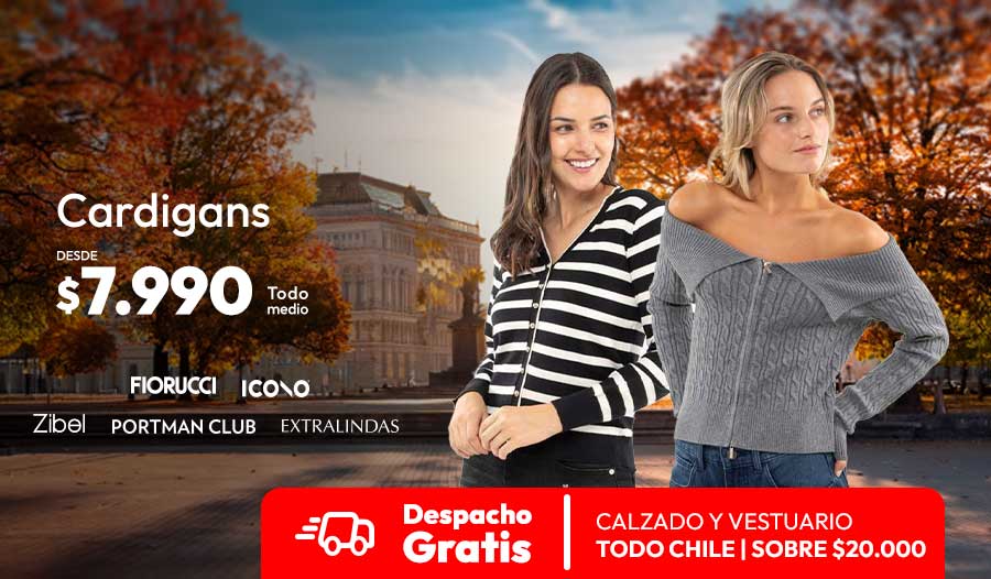 cardigans desde 7.990