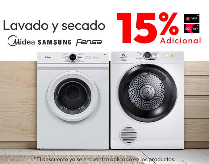 15% dcto con tlp en lavado y secado