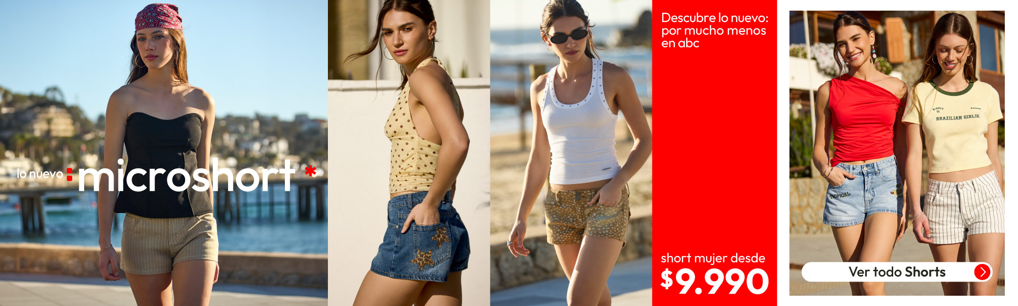 Microshorts desde $9.990