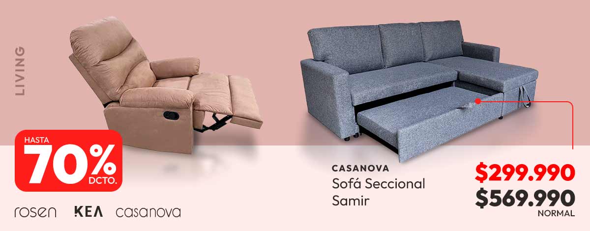 Living hasta 70% descuento