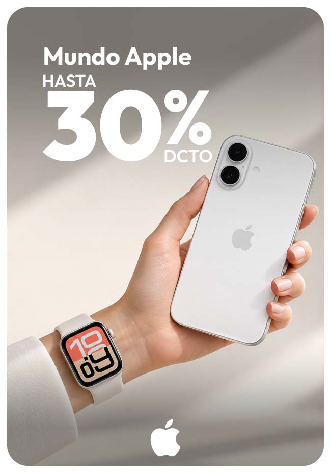Mundo Apple hasta 30% de dcto