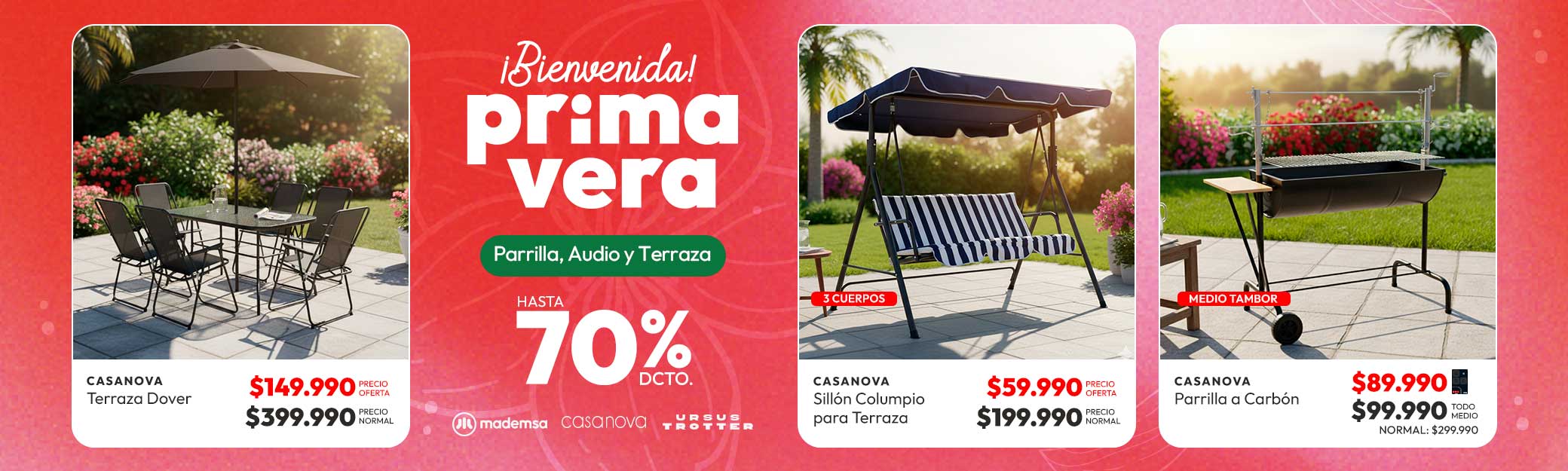 Primavera/ terraza- parrillas