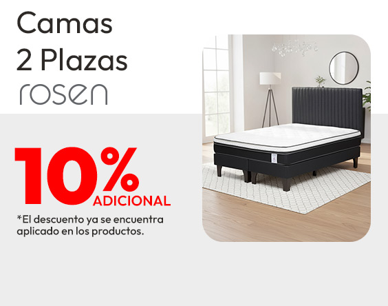 Camas 2 Plazas Rosen 10% adicional