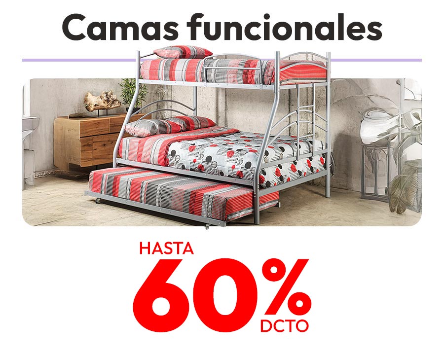 Muebles de organización hasta 80%