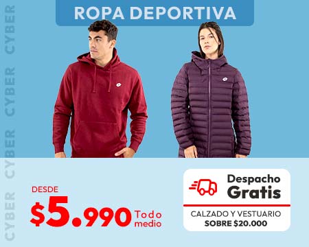 ropa deportiva hombre y mujer  desde 5990