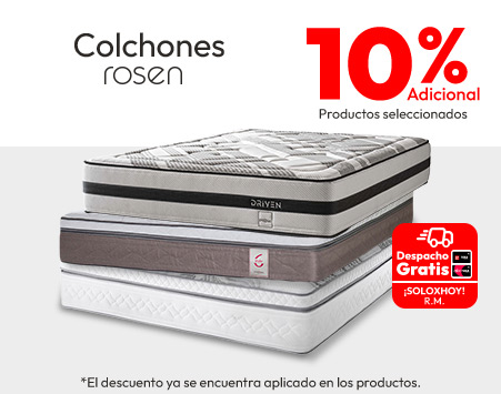 10% dcto adicional colchones Rosen