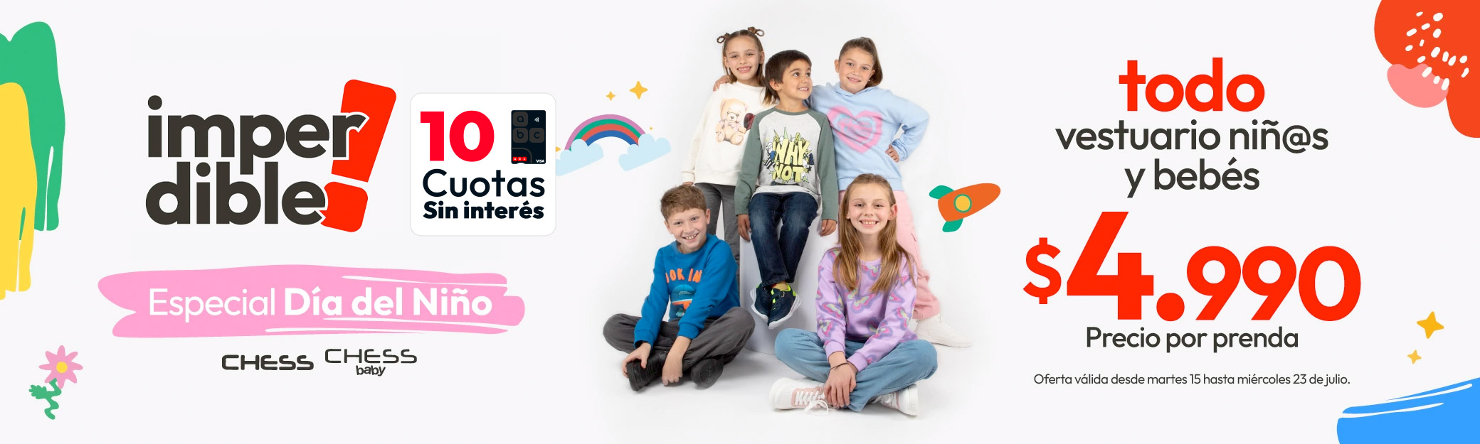 Imperdibles todo Chess, Mila y Cutback desde $4.990