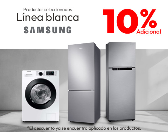 samsung 10% de dcto adicional en lb productos seleccionados