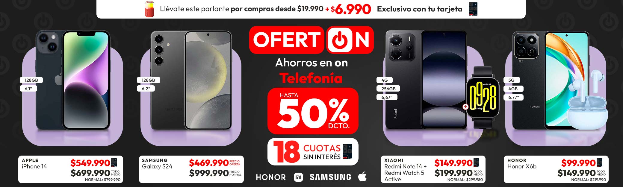 telefonía hasta 50% dcto